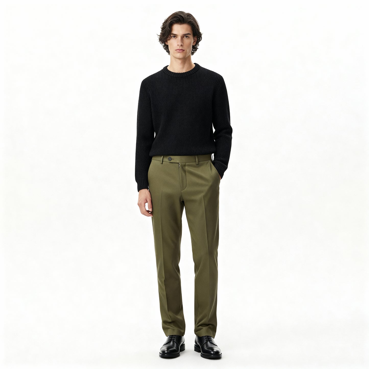 Old Money Olive Green Pants