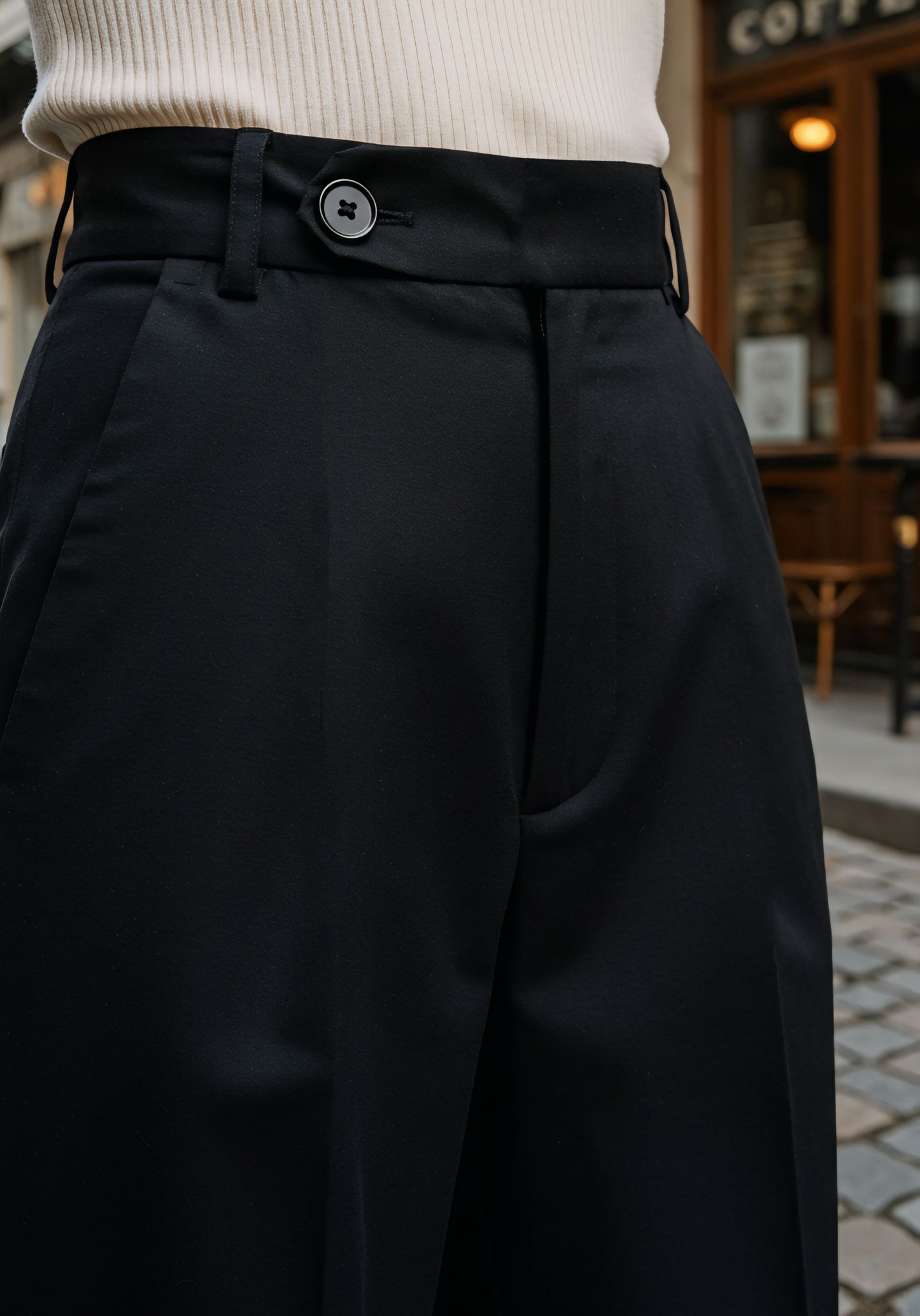 Old Money Black Pants