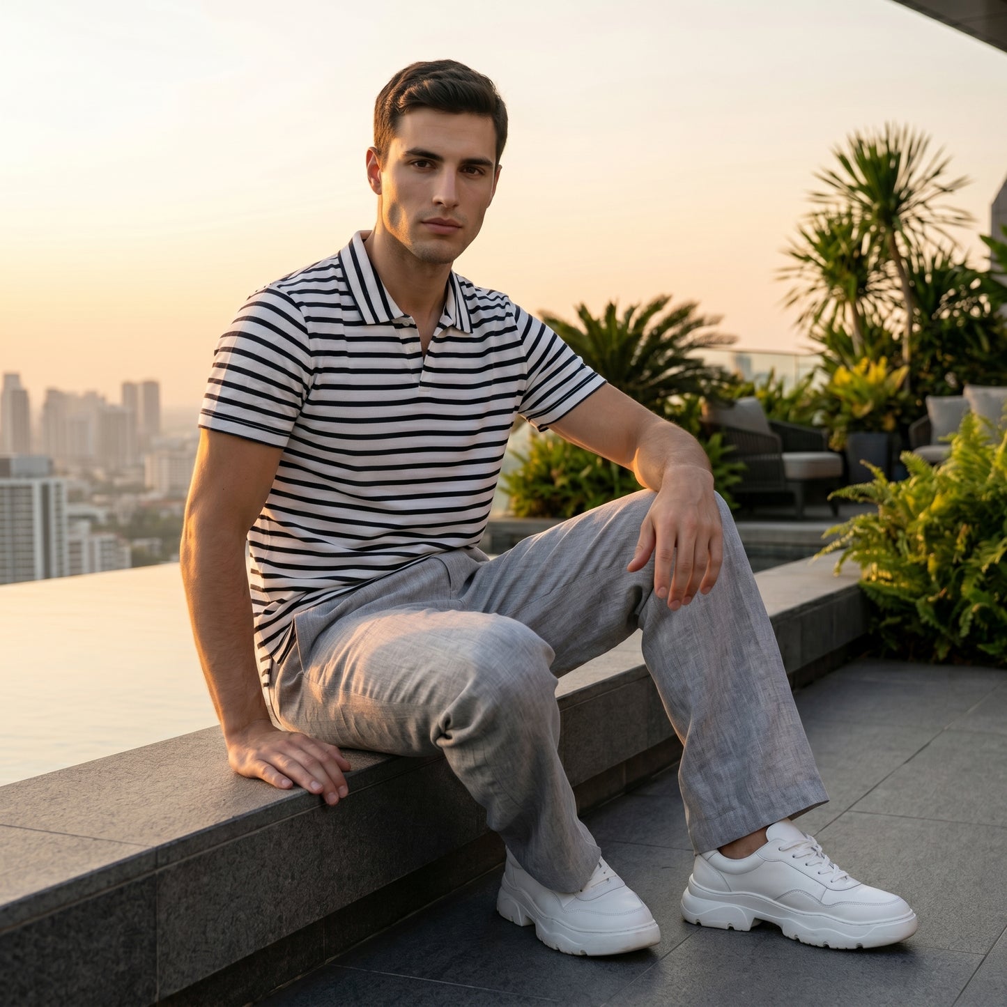 Marine Stripe Polo