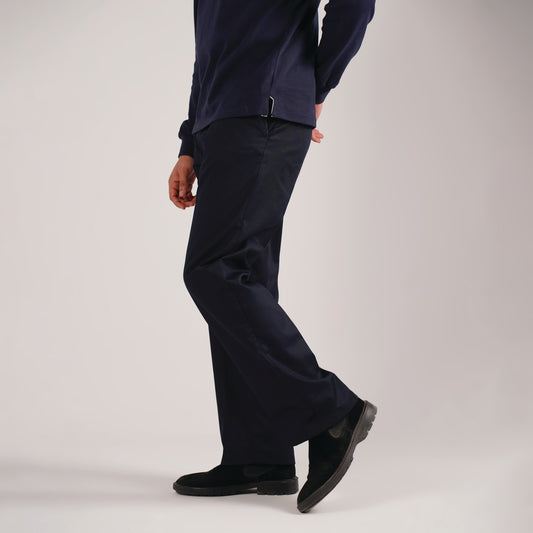 Old Money Navy Blue Pants