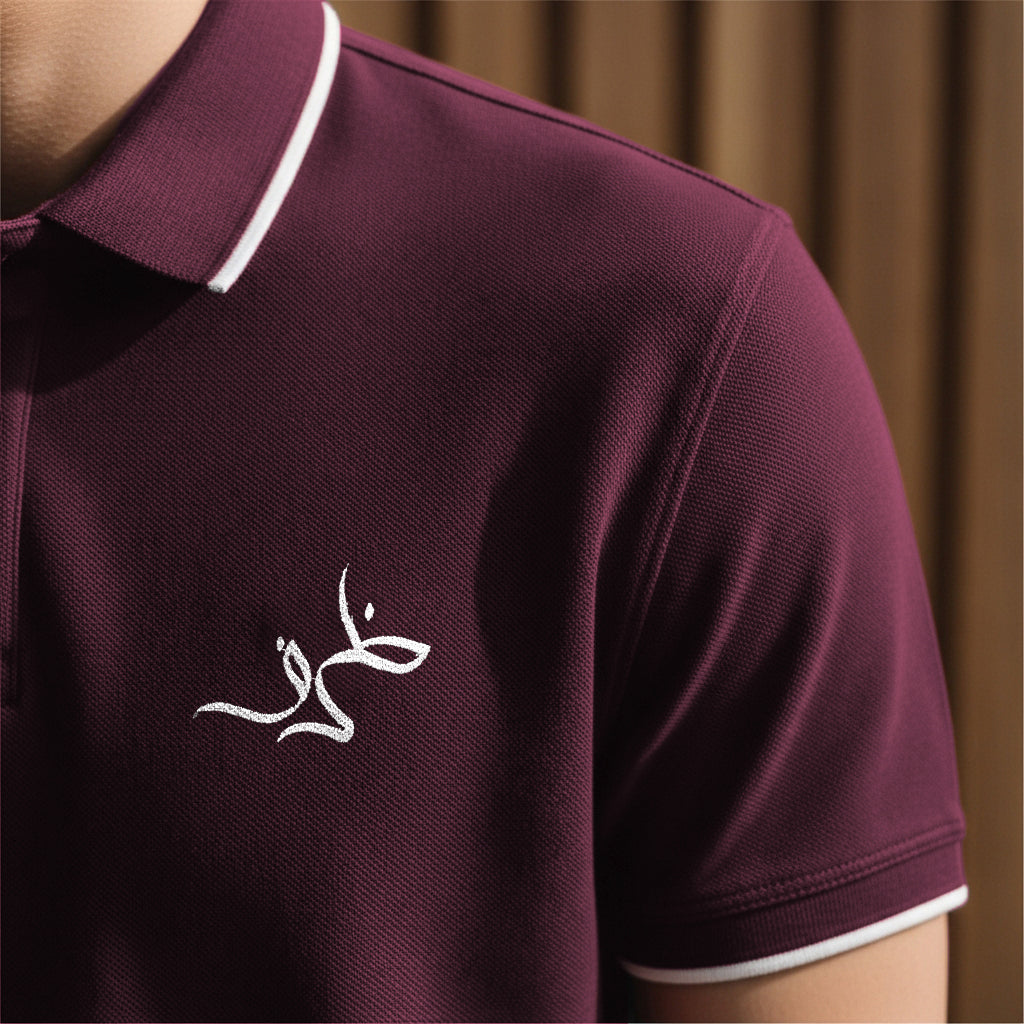 Muted Burgundy Summer Polo