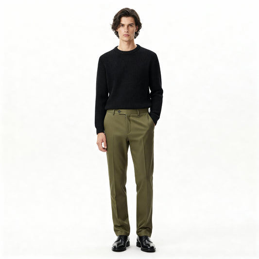 Old Money Olive Green Pants