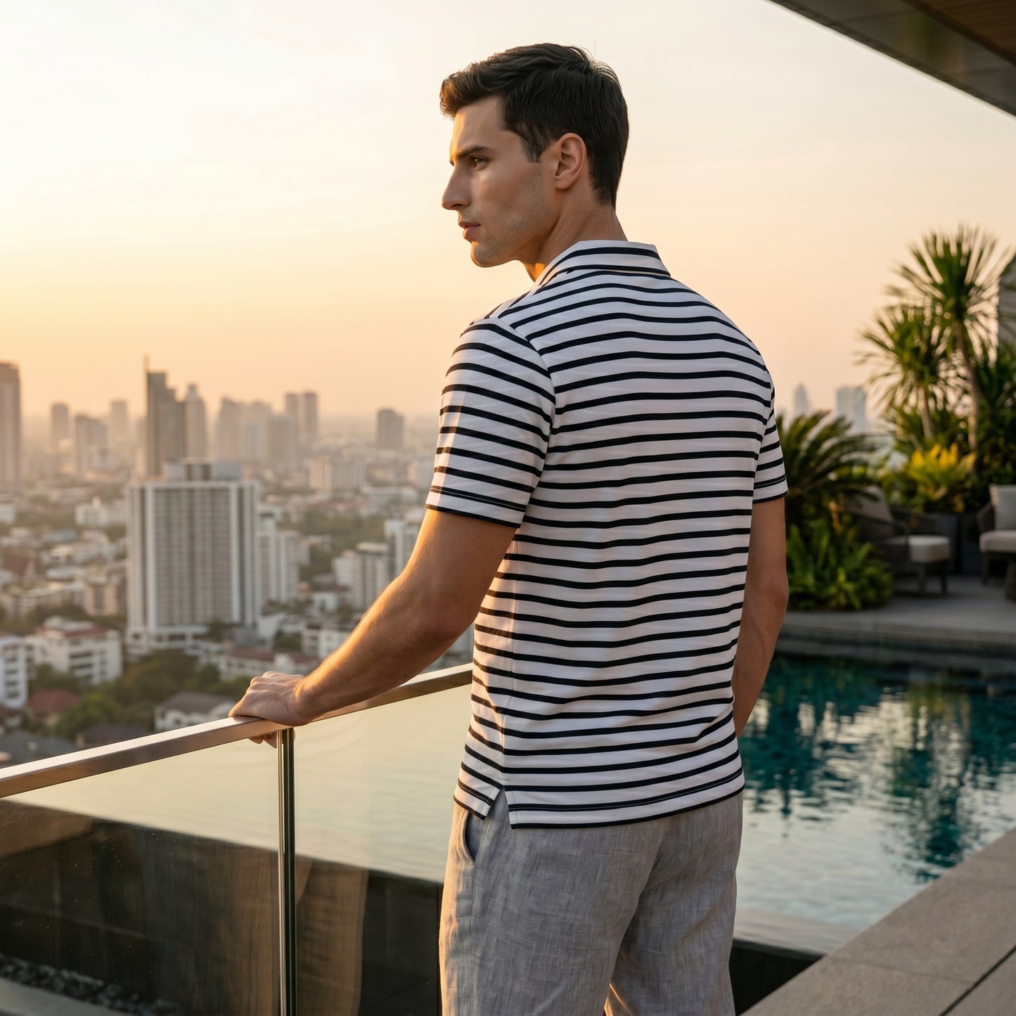 Marine Stripe Polo
