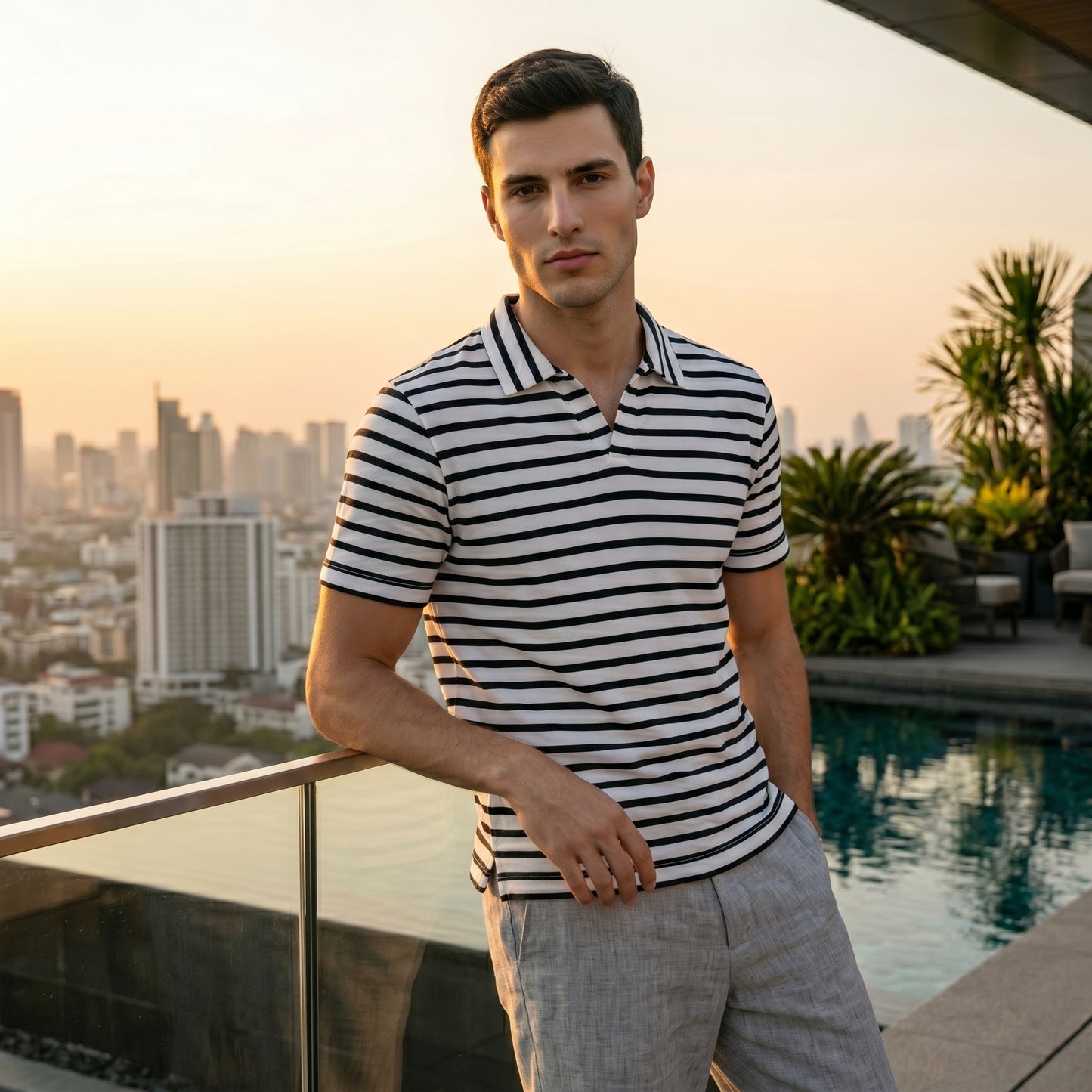 Marine Stripe Polo