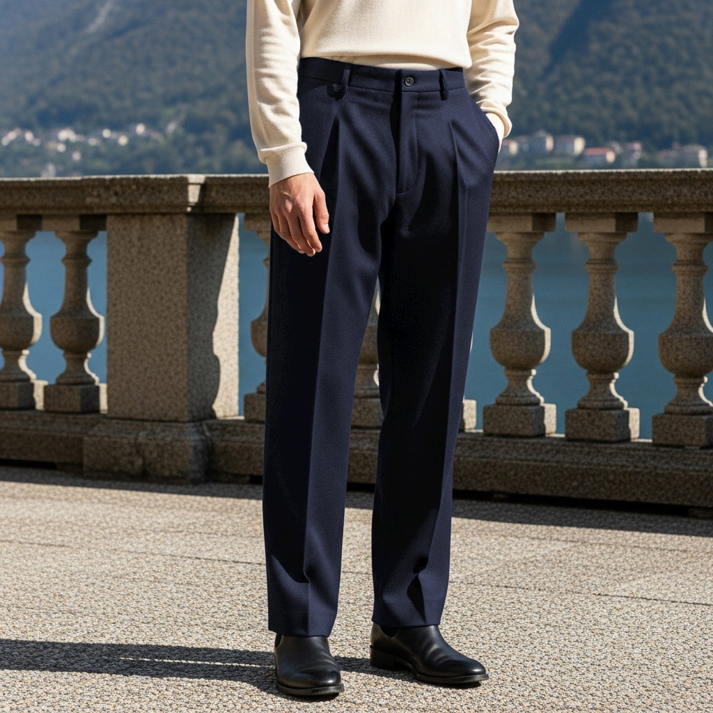 Old Money Navy Pants