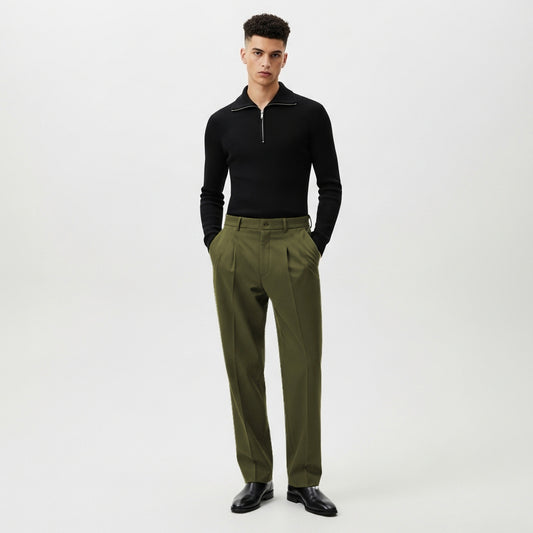 Old Money Olive Pants