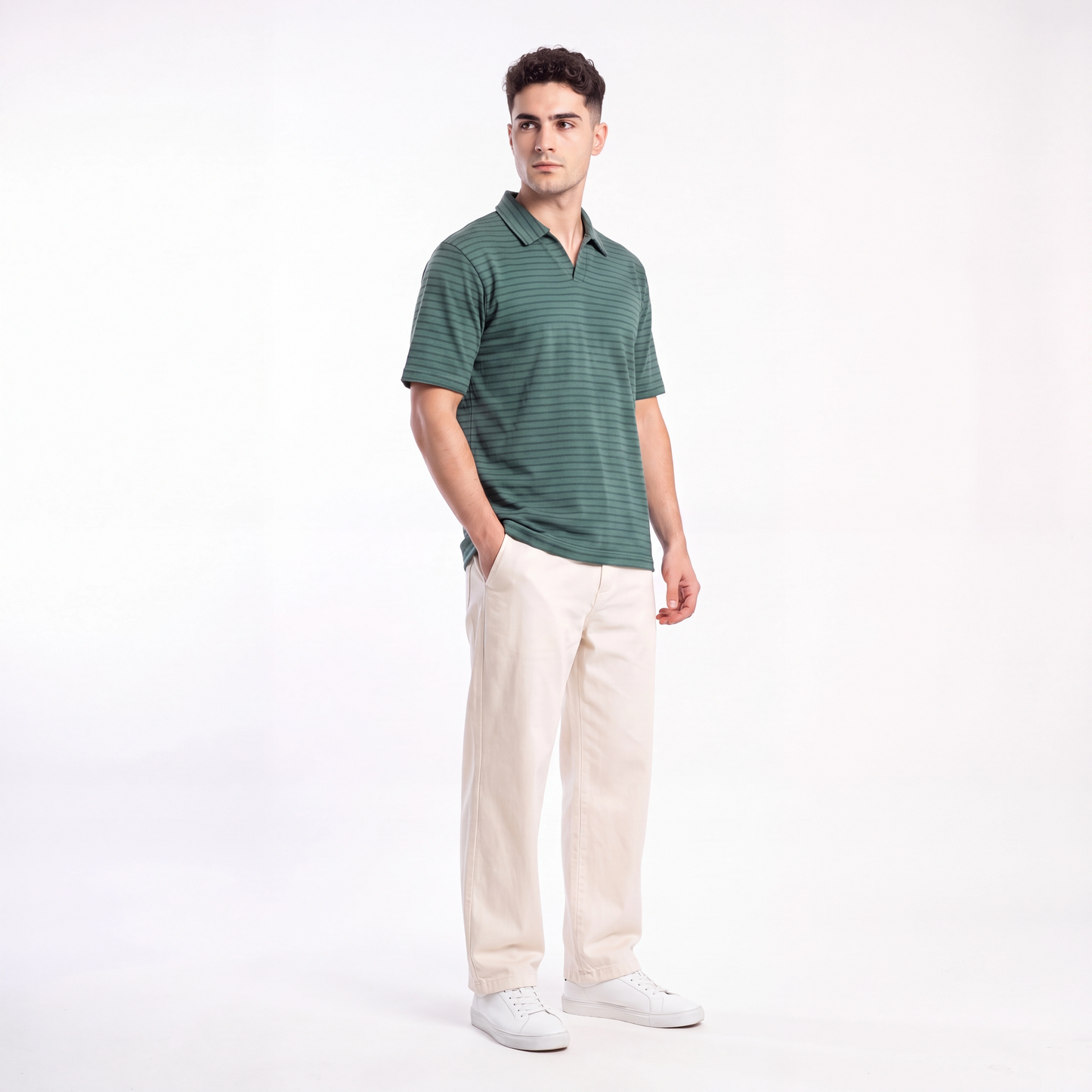 Forest Stripe Polo