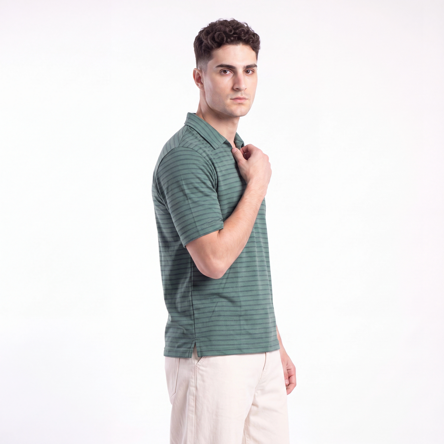 Forest Stripe Polo